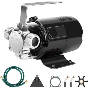 imageVIVOSUN 115V Water Transfer Pump 110HP 330 GPH Portable Utility Pump with Water Hose Kit Ideal for Removing Water from Gardens Hot Tubs Rain Barrels Pools Ponds and Aquariums110HP Transfer Pump