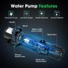 imageVIVOSUN 3000 GPH Submersible Water Pump with Barrier Bag 150W Pond Pump Ultra Quiet Aquarium Pump with 15FT Lift Height for Pond Waterfall Fish Tank Statuary Hydroponic150W3000GPH with Barrier Bag