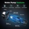 imageVIVOSUN 3000 GPH Submersible Water Pump with Barrier Bag 150W Pond Pump Ultra Quiet Aquarium Pump with 15FT Lift Height for Pond Waterfall Fish Tank Statuary Hydroponic100W1600GPH with Barrier Bag
