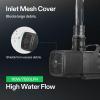 imageVIVOSUN 3567 GPH Submersible Water Pump 130W Pond Pump Ultra Quiet Aquarium Pump with 148FT Lift Height for Pond Waterfall Fish Tank Statuary Hydroponic110W 1982GPH