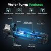 imageVIVOSUN 3700 GPH Submersible Water Pump with Barrier Bag Ultra Quiet 300W Pond Pump for Pond Waterfall Fish Tank Statuary Hydroponic 21Ft Lift Height100W 1800GPH