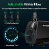 imageVIVOSUN 1050 GPH 100W Submersible Water Pump Quiet Fountain Pump With 131 ft Head Lift 66 ft Power Cord 3 Nozzles Tubing ampamp 2 Clamps For Fish Tank Pond Aquarium Hydroponics100W 1050GPH