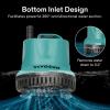 imageVIVOSUN 660GPH 40W Submersible Pump for Fish Tank Pond Aquarium Hydroponic Systems with 5ft Power Cord and 4 Nozzles Blue20W 260GPH