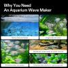 imageVIVOSUN Aquarium Wave Maker 1000GPH Circulation Pump with Controller ampamp Magnetic Suction Base Adjustable Submersible Powerhead for 1530 Gal FreshwaterSaltwater Fish Tank 10W