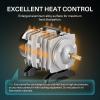 imageVIVOSUN Commercial Air Pump 1110 GPH 8 Outlet 40W 70Lmin for Aquarium and Hydroponic Systems15W317GPH