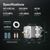 imageVIVOSUN Commercial Air Pump 1110 GPH 8 Outlet 40W 70Lmin for Aquarium and Hydroponic Systems40W1100GPH with Accessories