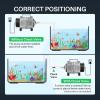 imageVIVOSUN Commercial Air Pump 1110 GPH 8 Outlet 40W 70Lmin for Aquarium and Hydroponic Systems55W1427GPH