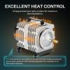 imageVIVOSUN Commercial Air Pump 1110 GPH 8 Outlet 40W 70Lmin for Aquarium and Hydroponic Systems55W1427GPH