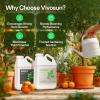imageVIVOSUN Liquid Nutrients Base A ampamp B Bundle Grow Big Hydroponic Fertilizer Supports Vegetative and Flowering Stages for Outdoor Indoor Plants Best Plant Food Set of 8oz128 Ounce