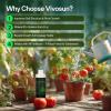 imageVIVOSUN Seaweed and Kelp Fertilizer Concentrated Plant Additive NutriBoost 001 AllPurpose Liquid Food for All Growing Stages for Trees Vegetables Flowers Fruits Lawn 32 Ounces1 Quart8 Ounce