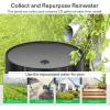 imageVIVOSUN Collapsible Rain Barrel 100 Gallon Water Storage Tank with 1000D Oxford Cloth Portable Rain Collection System Includes Two Spigots and Overflow Kit GreenBlack