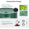imageVIVOSUN Collapsible Rain Barrel 100 Gallon Water Storage Tank with 1000D Oxford Cloth Portable Rain Collection System Includes Two Spigots and Overflow Kit GreenGreen