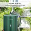 imageVIVOSUN Collapsible Rain Barrel 100 Gallon Water Storage Tank with 1000D Oxford Cloth Portable Rain Collection System Includes Two Spigots and Overflow Kit GreenGreen