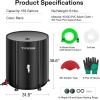 imageVIVOSUN Collapsible Rain Barrel 100 Gallon Water Storage Tank with 1000D Oxford Cloth Portable Rain Collection System Includes Two Spigots and Overflow Kit GreenBlack