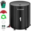 imageVIVOSUN Collapsible Rain Barrel 100 Gallon Water Storage Tank with 1000D Oxford Cloth Portable Rain Collection System Includes Two Spigots and Overflow Kit GreenBlack