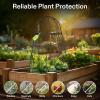 imageVIVOSUN Garden Cloches for Plants Rustproof Chicken Wire Cloches with FlipTop Design ampamp Integrated Folding Stakes Plants Protectors Keep Small Animals Out 6Pack