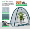 imageVIVOSUN Garden Netting Cover 36 x 36 x 39 Inch Popup Guard Cover with Zip Entry for Plants Vegetables Fruits Outdoor Run and Enclosure for Small Animals 2Pack Green36x36x39 inch