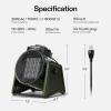 imageVIVOSUN Portable Greenhouse Heater 1500W750W Electric Heater 3 Modes for Fast Heating Overheat Protection Dustproof Design for Grow Tents Patios ampamp Outdoors1500W Heater