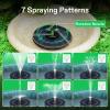 imageVIVOSUN Solar Fountain 4W Solar Water Fountain with Upgraded Glass Panel Builtin Battery 7 Nozzles Colored LED Lights Outdoor Solar Fountain Pump for Bird Bath Pond Pool Fish Tank Garden4W Solar Fountain Pump