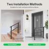 imageVIVOSUN Outdoor Handrail 3 Step Stair Handrail 275quot x 185quot Fits 1 to 3 Steps UShaped Wrought Iron Stair Railing WallMounted Safety Rail for Concrete Step Porch Steps Onestep Assembly Black3 Steps