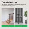 imageVIVOSUN Outdoor Handrail 3 Step Stair Handrail 275quot x 185quot Fits 1 to 3 Steps UShaped Wrought Iron Stair Railing WallMounted Safety Rail for Concrete Step Porch Steps Onestep Assembly Black2 Steps