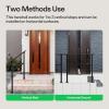 imageVIVOSUN Outdoor Handrail 3 Step Stair Handrail 275quot x 185quot Fits 1 to 3 Steps UShaped Wrought Iron Stair Railing WallMounted Safety Rail for Concrete Step Porch Steps Onestep Assembly Black3 Steps