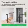 imageVIVOSUN Outdoor Handrail 3 Step Stair Handrail 275quot x 185quot Fits 1 to 3 Steps UShaped Wrought Iron Stair Railing WallMounted Safety Rail for Concrete Step Porch Steps Onestep Assembly Black3 Steps