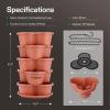 imageVIVOSUN 5 Tier Vertical Gardening Stackable Planter for Strawberries Flowers Herbs Vegetables Dark GreenBrown