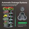 imageVIVOSUN 5 Tier Vertical Gardening Stackable Planter for Strawberries Flowers Herbs Vegetables Dark GreenGray
