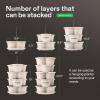imageVIVOSUN 5 Tier Vertical Gardening Stackable Planter for Strawberries Flowers Herbs Vegetables Dark GreenIvory