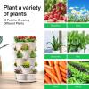 imageVIVOSUN 5 Tier Vertical Gardening Stackable Planter for Strawberries Flowers Herbs Vegetables Dark GreenIvory