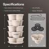 imageVIVOSUN 5 Tier Vertical Gardening Stackable Planter for Strawberries Flowers Herbs Vegetables Dark GreenIvory