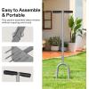 imageVIVOSUN 15Spike Lawn Aerator Tool Metal Spike Aerator Efficient Manual Dethatching ampamp Soil Aerating PreAssembled Lawn Aeration Garden Tool Durable Steel Structure with THandle ampamp Wide Foot Bar
