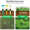 imageVIVOSUN 15Spike Lawn Aerator Tool Metal Spike Aerator Efficient Manual Dethatching ampamp Soil Aerating PreAssembled Lawn Aeration Garden Tool Durable Steel Structure with THandle ampamp Wide Foot Bar