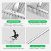imageVIVOSUN 15quot Thatch Rake 15quot x 70quot Lawn Thatching Rake Sturdy Dethatcher Rake Efficient Steel Metal Rake with Handle Durable Adjustable Head for Removing Dead Grass and Clippings Loosening Soil64  30 Leaf Rake Set