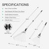 imageVIVOSUN 15quot Thatch Rake 15quot x 70quot Lawn Thatching Rake Sturdy Dethatcher Rake Efficient Steel Metal Rake with Handle Durable Adjustable Head for Removing Dead Grass and Clippings Loosening Soil64  30 Leaf Rake Set