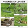 imageVIVOSUN 15quot Thatch Rake 15quot x 70quot Lawn Thatching Rake Sturdy Dethatcher Rake Efficient Steel Metal Rake with Handle Durable Adjustable Head for Removing Dead Grass and Clippings Loosening Soil15 x 70 Thatch Rake