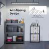 imageVIVOSUN Garden Tool Organizer Heavy Duty Steel Tool Rack Tool Stand Up to 35 LongHandled Tools Yard Tool Storage for Garage Shed Home and Outdoor Medium Antitipping DesignMedium