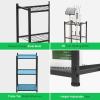 imageVIVOSUN Garden Tool Organizer Heavy Duty Steel Tool Rack Tool Stand Up to 35 LongHandled Tools Yard Tool Storage for Garage Shed Home and Outdoor Medium Antitipping DesignMedium