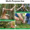 imageVIVOSUN Hatchet Axe with Sheath 13 Hand Axe Camping Axe Survival Hatchet with Wooden Handle Splitting Axe for Bushcraft Gardening Wood Chopping Cutting