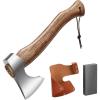 imageVIVOSUN Hatchet Axe with Sheath 13 Hand Axe Camping Axe Survival Hatchet with Wooden Handle Splitting Axe for Bushcraft Gardening Wood Chopping Cutting