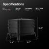imageVIVOSUN 5Layer Worm Compost Bin 50L Worm Composter Easy Setup Inclusive Worm Farm Kit for Recycling Food Waste3Layer