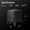 imageVIVOSUN 5Layer Worm Compost Bin 50L Worm Composter Easy Setup Inclusive Worm Farm Kit for Recycling Food Waste5Layer
