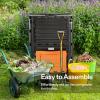 imageVIVOSUN Compost Bin 80Gallon 300L Outdoor Composter WLarge Capacity ampamp Easy Assembling Compost Barrel for Fast Creation of Fertile Soil