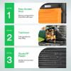 imageVIVOSUN Compost Bin 80Gallon 300L Outdoor Composter WLarge Capacity ampamp Easy Assembling Compost Barrel for Fast Creation of Fertile Soil