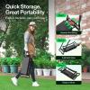 imageVIVOSUN Garden Kneeler and Seat Foldable Gardening Stool Garden Kneeling Bench with Handles EVA Foam Pad ampamp 2 Tool Bags Portable Tools for Women Men Seniors 2in1 Outdoor SuppliesRed  Black