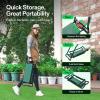 imageVIVOSUN Garden Kneeler and Seat Foldable Gardening Stool Garden Kneeling Bench with Handles EVA Foam Pad ampamp 2 Tool Bags Portable Tools for Women Men Seniors 2in1 Outdoor SuppliesGreen