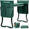 imageVIVOSUN Garden Kneeler and Seat Foldable Gardening Stool Garden Kneeling Bench with Handles EVA Foam Pad ampamp 2 Tool Bags Portable Tools for Women Men Seniors 2in1 Outdoor SuppliesGreen