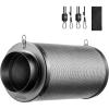 imageVIVOSUN 6 Inch Air Carbon Filter Smelliness Control with Australia Virgin Charcoal for Inline Fan Grow Tent Smelliniss Scrubber PreFilter Included Reversible Flange 6quotx 16quot Black4 x 7 x 12