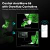 imageVIVOSUN 2Pack AeroWave E6 Grow Tent Fan 6 EC Motor Smart Wifi Control US Patented Auto Oscillating Clip fan Weatherproof IP54 Strong Airflow but Quiet for Hydroponic Ventilation CirculationGreen Fan with E42A